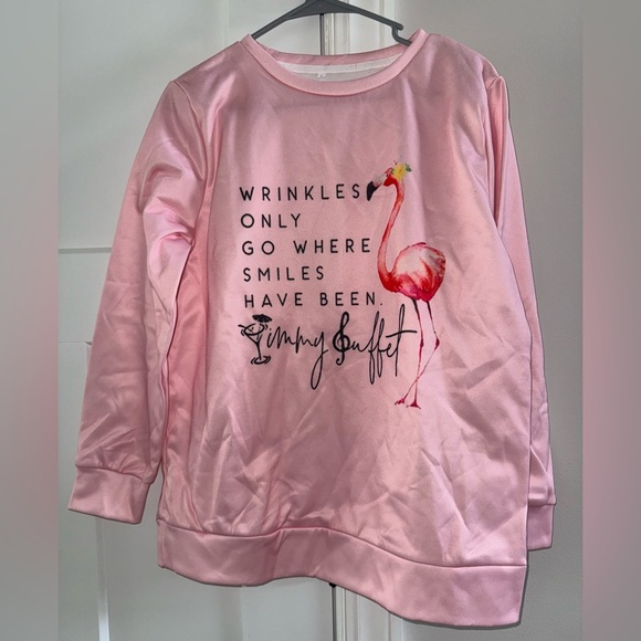Tops - Pink Flamingo Jimmy Buffet Sweatshirt